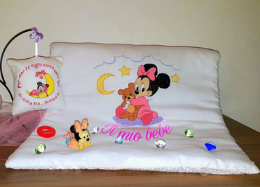 Lenzuolino copertina carillon fiocco nascita