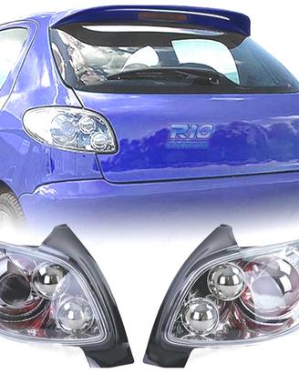 FANALI PEUGEOT 206 98-09 FONDO CROMATO