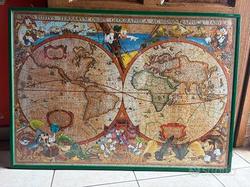 Quadro di puzzle completo di cornice in vetro