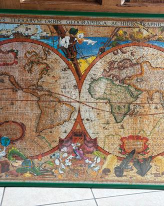 Quadro di puzzle completo di cornice in vetro