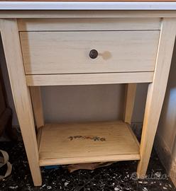 Tavolino Arte Povera c/1 cassetto e 1 ripiano