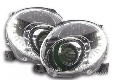 Fari Anteriori Fiat 500 3P Con Luci Diurne 07-15