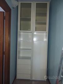 Vetrina a colonna in legno truciolato