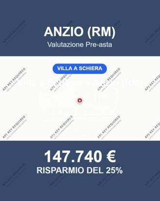 Immobile in asta di 163 m² con box auto a Anzio