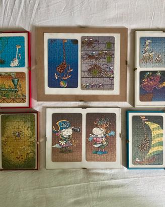 12 Mini Puzzle Vintage Mordillo Heye