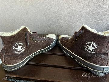 Converse alte marroni - prezzo basso trattabile