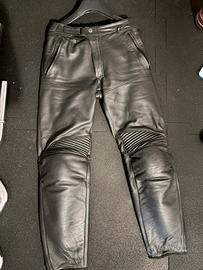 Pantaloni moto in pelle