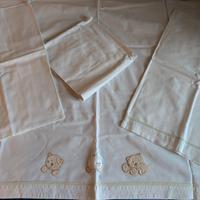 Completo lettino verde composto da paracolpi, lenz