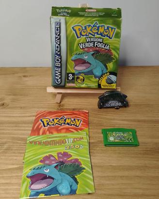 Pokemon verde foglia ita con scatola e manuali