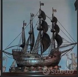 Veliero ferro battuto grande