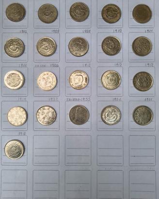 Lotto 21 Monete Asia(Cina Dragoni/Taiwan)1898 1955