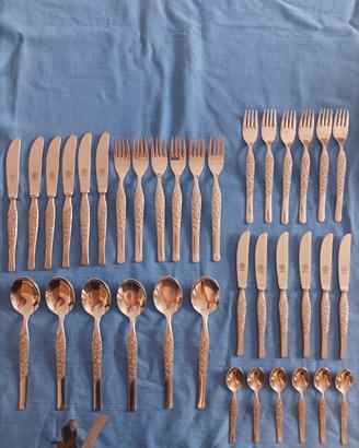 Posate Vintage Argentinox  18/10 36 Pezzi 6 Coper
