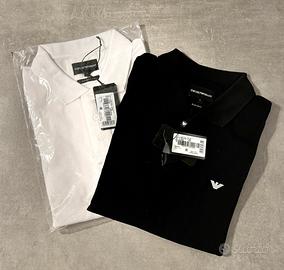2 Polo Uomo Emporio Armani - bianca/nera