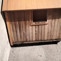 casa artigianale con ruote per cane