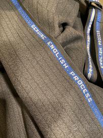 Tessuto 100% Lana vergine gessato 300x140cm