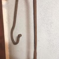 Antico Gancio In Ferro Battuto Per Camino 