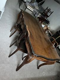 Tavolo stile antico + sedie