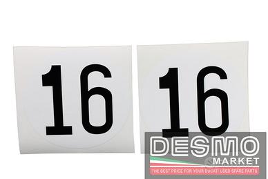 Coppia adesivi 16 Ducati Paul Smart