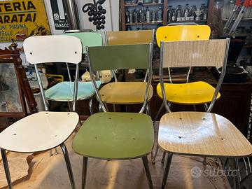 Sedie in formica anni 60