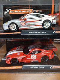 Slotcar Coppia Porsche 991 e Dodge Viper Gts Nuove