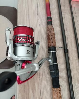 canna da pesca con mulinello 