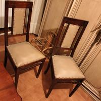sedie vintage anni 30 colore cammello 