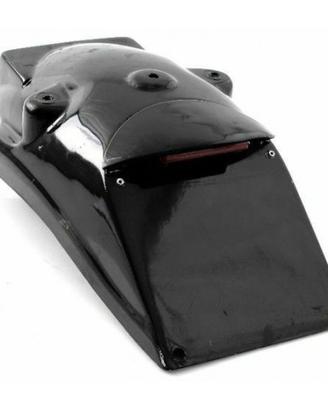 Parafango posteriore moto in vetroresina nero