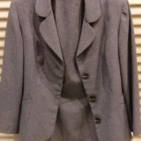 vestito donna chemisier in pura lana vergine