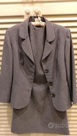 vestito donna chemisier in pura lana vergine