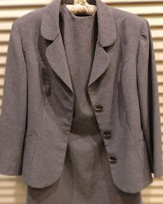 vestito donna chemisier in pura lana vergine