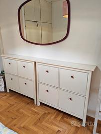 2 mobiletti scarpiera 