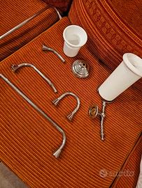 Set accessori bagno cromati