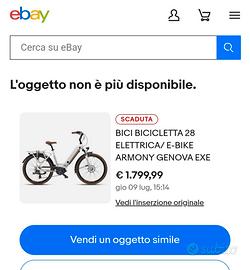 bici elettrica armany praticamente nuovo 