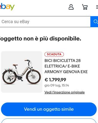 bici elettrica armany praticamente nuovo 