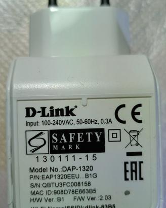 Range Extender WiFi 300 Mbps DAP-1320