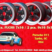 4 cerchi Porsche Fuchs 7x16 9x16 911 -1989 914-6 9