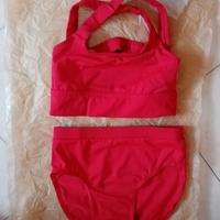 Top incrocio+Slip Dancewear Solutions ®USA red XS