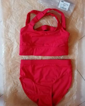 Top incrocio+Slip Dancewear Solutions ®USA red XS