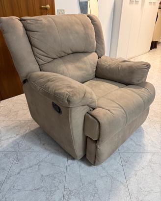 Poltrona Beige in tessuto