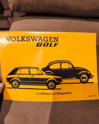 catalogo Volkswagen Golf 1974