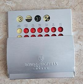 Calendario da scrivania in metallo programmabile