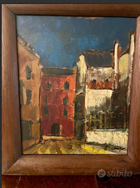 PREGIATOdipintoOLIO"ScenaBURANO"FIRMATOsecoloXX°