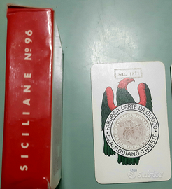 Carte gioco del 1971 Modiano Trieste siciliane 96