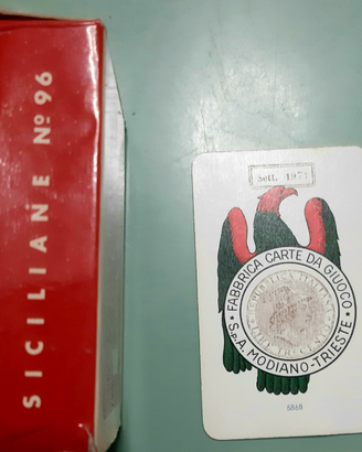 Carte gioco del 1971 Modiano Trieste siciliane 96