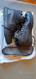 nike court borough mid winter triple black  7.5 us