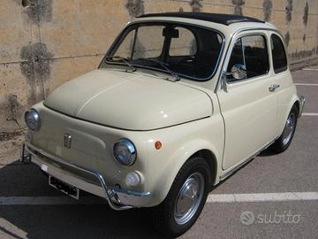 Fiat 500l - 1971 - targa oro asi