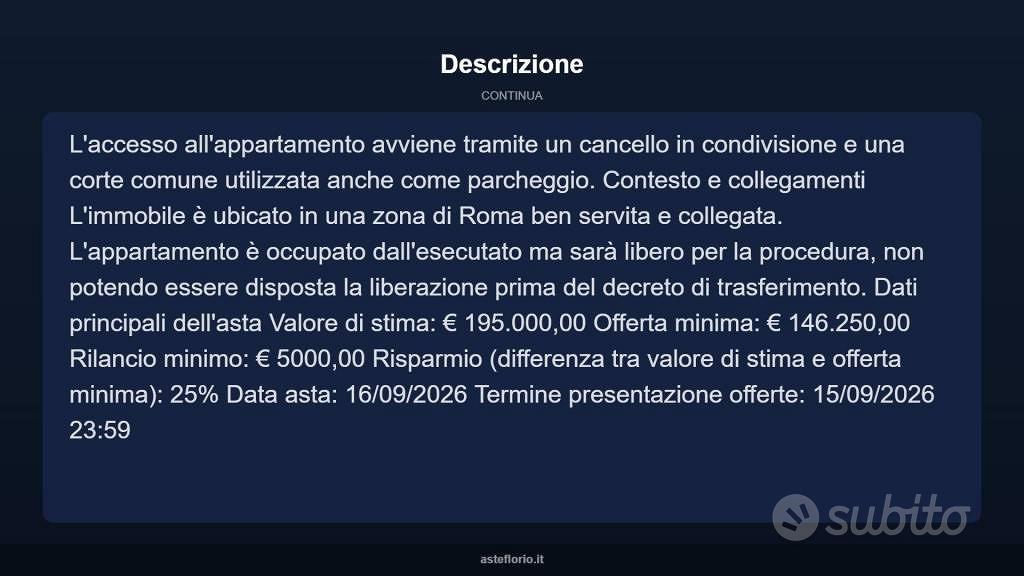 Appartamento – Roma, Casal Boccone, Municipio Roma III - Vista 5