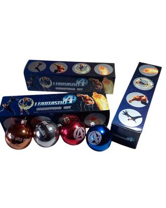 palle natale da collezione Marvel i fantastici 4