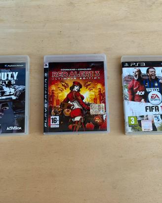 Lotto 3 giochi PS3 completi di istruzioni