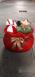Base Albero Natale Sacco Rosso Oro